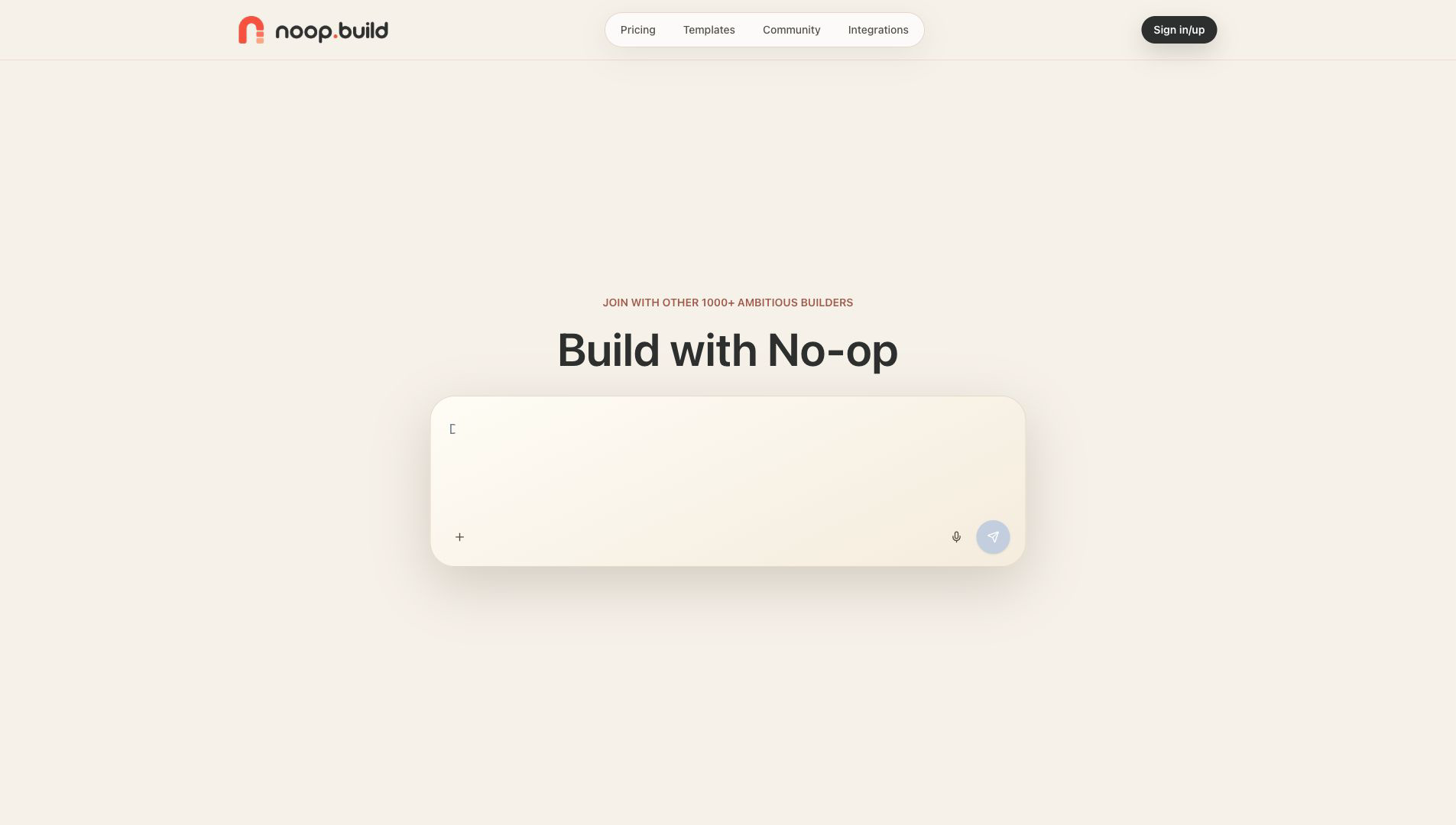 Noop 产品构建器界面